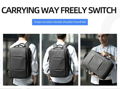 HK Business Backpack for Men Waterproof Anti-Theft 15.6” Laptop Backpack Casual Large Capacity Expandable Travel Bag Short Trip - Image 17