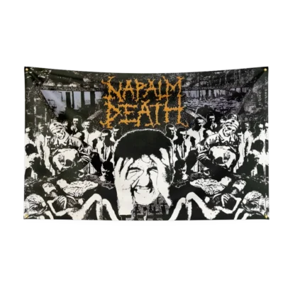 90x150cm Vintage N-Napalm-Deaths Band Flag Polyester Digital Printing Retro  Banner For Decor - Image 11