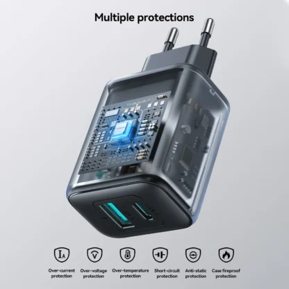 JOYROOM PD 25W USB Charger Type C Fast Charging Adapter USB-A+USC-C Portable Travel Wall Charger For iphone 16 15 14 Samsung - Image 3
