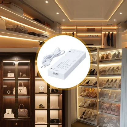 AC 220V to DC12V/24V LED Cabinet Light Power Supply 24W-200W EU/AU/UK Plug for Closet/Wardrobe/Light Strip with DuPont Port - Image 16