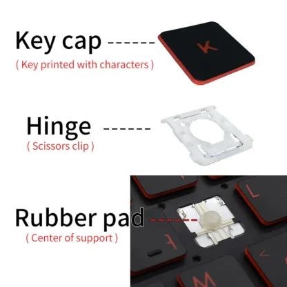 Replacement Keycap Key cap Hinge for Msi GF65 GF63 PS63 PS42 8RD/E MS-16R2 MS-16R3 MS-16Q4 MS-16W1 GS65 Stealth 8RE/F Keyboard - Image 3