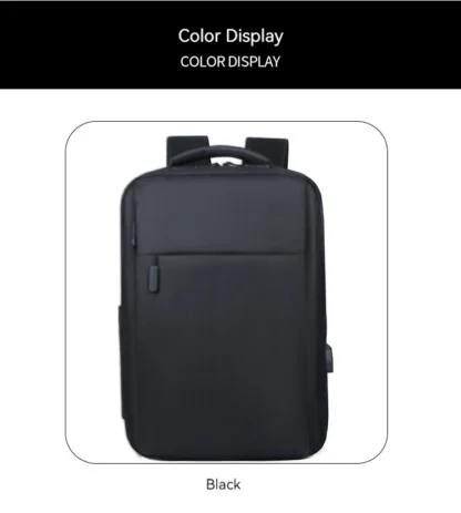 Rilibegan Laptop Men Backpack External USB Charging Travel Men Backpack Nylon School Bag Double Layer Quality Business Backpack - Image 25