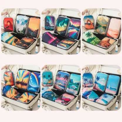 5Pcs/Set Travel Organizer Set Zipper Storage Bag Large Capacity Bag Compressible Underwear Suitcase Luggage Packing Cubes - Image 14
