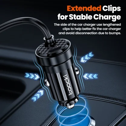 Toocki 120W PD Car Charger Quick Charger QC 3.0 PD 3.0 For iPhone 14 Samsung S23 Ultra Type-C Charger Portable USB Phone Charger - Image 3