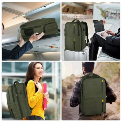 Cross border backpack, men's high-end computer bag, large capacity commuting multifunctional travel new business backpack - Image 26