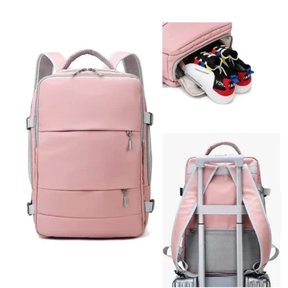 Waterproof Backpack Large Capacity Multifunction Travel Backpack With Shoe Storage Multilayer - Image 11