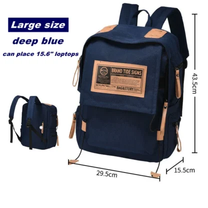 Travel Backpack Airplane Large Capacity Multi-Function Lightweight Oxford Waterproof College Casual Bag Notebook Bagpacks - Image 10