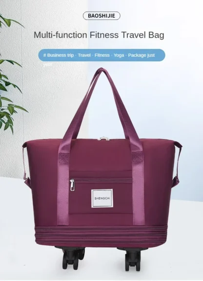 Travel bag, backpack large-capacity disassembly universal wheel storage bag, duffel bag portable multi-layer checked  with wheel - Image 11