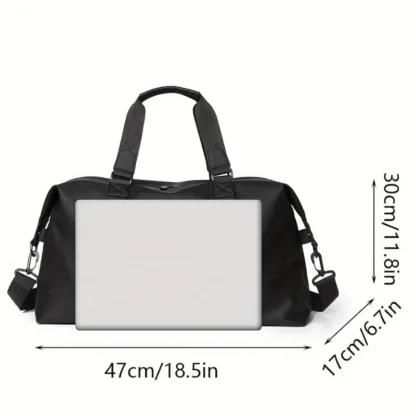 Large Capacity Men's Business Travel Tote Bag, Sports Fitness Bag for Going Out, Daily Commute, Vacation, Fitness And More - Image 3