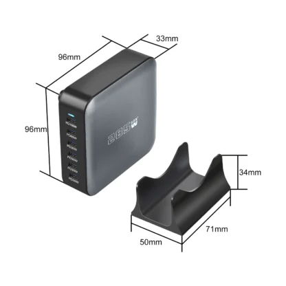 285W GaN Desktop Charger 8-port Type C PD Charger 3.0 Type C Portable Fast Phone Charger For Samsung Iphone16 15 - Image 5