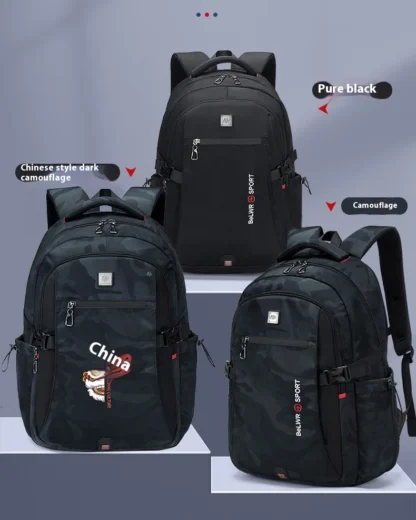 Manufacturer direct sales backpack men's computer bag lightweight business leisure travel large capacity backpack high school un - Image 13