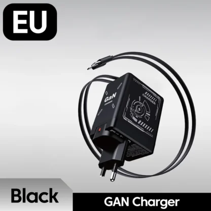 120W GaN Fast Charging Phone Charger With Type C/Lighting Retractable Cable For Iphone 16 15 Samsung Foldable pins Charger - Image 8