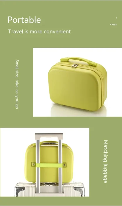 14 Inch Travel Portable Solid Color Lightweight Small Hard Makeup Box New Style Student Lightweight Boarding Luggage - Image 17