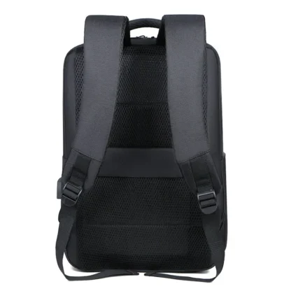 Rilibegan Laptop Men Backpack External USB Charging Travel Men Backpack Nylon School Bag Double Layer Quality Business Backpack - Image 3
