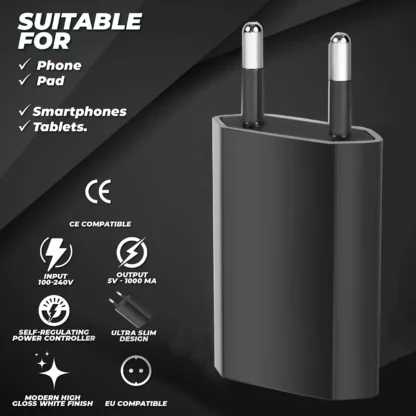 1/3/5/10pcs 5V 1A EU Plug USB Adapter Mobile Phone Wall Travel Charger Power Adapter For iPhone XS Max XR X 8 7 - Image 11