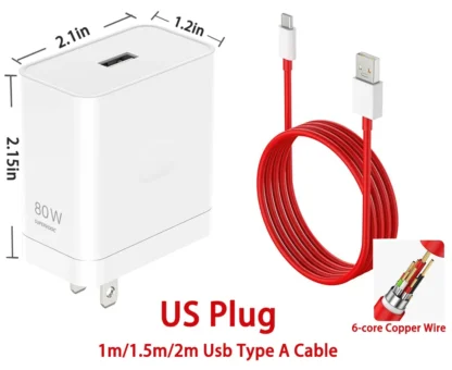 Oneplus Charger Original Supervooc 80w Type-A Adapter Super Fast Charging Cable 100w Type C One Plus 13 10 Pro 11 Nord CE 3 CE3 - Image 5