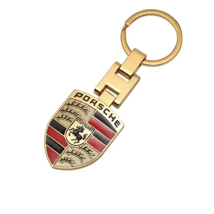 Car Emblem Keychain H Buckle Double-sided Key Ring For Porsche Cayenne Panamera Macan 911 718 Taycan Boxster Cayman 918 Pajun - Image 6