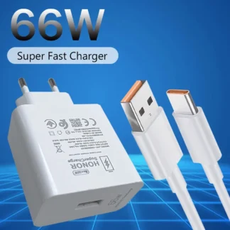 Honor Magic 7 6 5 4 3 Pro 66W USB Super Charger Supercharge 6A Type C Cable For Honor 70 80 60 50 Pro/SE  V2 V40 Nova 12 11 10