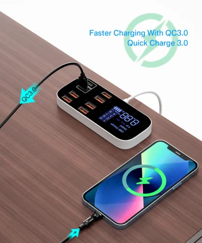 Quick Charge USB Charger HUB Tablet Portable Travel Mobile Phone Charger Adapter Fast Charger For iPhone xiaomi huawei samsung - Image 11