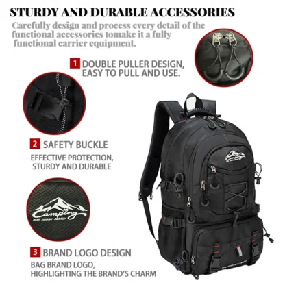 Travel backpack 40L waterproof lightweight outdoor hiking, men's and women's camping backpack - Image 6