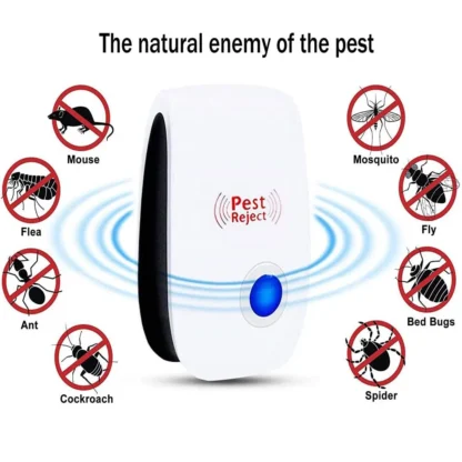 EU/US/UK Plug Electric Ultrasonic Pest Repeller Anti Mosquito Rodent Control Indoor Bug Cockroach Insect Killer Zapper Repellent - Image 16