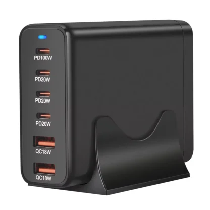 200W GaN Charger 6 Ports USB Type C PD Charger Station Quick Charge 3.0 USB Type C Quick Charger Mobile Phone USB Charger - Image 3