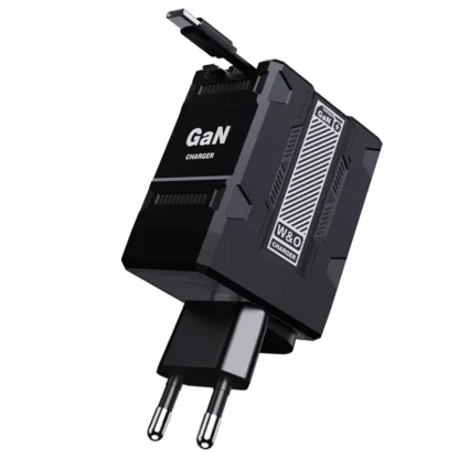 20W GaN Charger With Retractable Lightning & Type C Cable For iPhone  16 15 14 Type C Fast Charge Wall Charger Travel Charger - Image 8