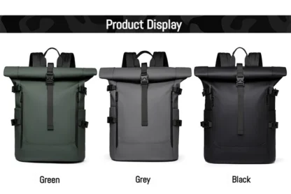 New Shoulder Bag Men's Senior Sense of Business Computer Outdoor Leisure Rolled Edge Travel Backpack Fashion Commuting - Image 19
