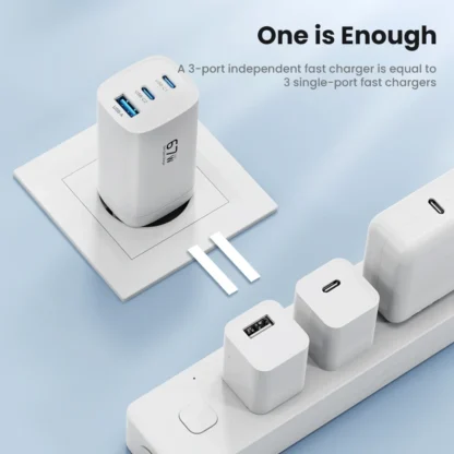 67W GaN Charger PD3.0 QC3.0 Type C Fast Charging for IPhone 15 14 Xiaomi USB Type C Charger for Samsung S23 Ultra Macbook Tablet - Image 6