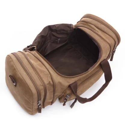 New Fashion Outdoor Travel Bag Handbag Canvas Crossbody Backpack Trend Large Capacity Casual Shoulder Bag - Image 4