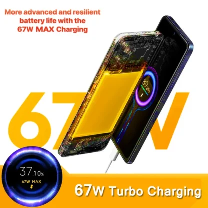 Original Xiaomi 67W Charger Fast Charging Cargador USB C Cable EU US Wall Adapter Redmi Note 14 13 12 Mi 14T 13 12 Turbo Poco X6 - Image 3
