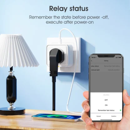 Tuya WiFi RF433 Smart Plug UK, Smart Socket, WiFi Plug Type-C 16A Adapter Power Monitoring Timer Voice Assistant - Image 14