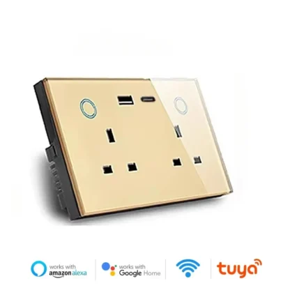 Shawader WIFI Smart Tuya USB Type-C PD 20W Wall Socket UK Plug Outlet Power Monitoring Touch Switch Remote by Alexa Google Home - Image 14