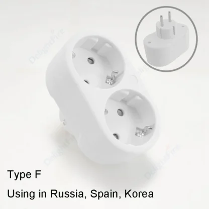 Euro EU Extend Socket With ON/OFF Switch 4.8mm 2 Pin European Standard Grounding Schuko Socket Power Extension Plug Converter - Image 11