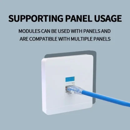 10/100 PCS Cat5e Tool-Less Keystone Jack Connector Adapter, Keystone Module Connector Internet Network Ethernet LAN Cable - Image 4