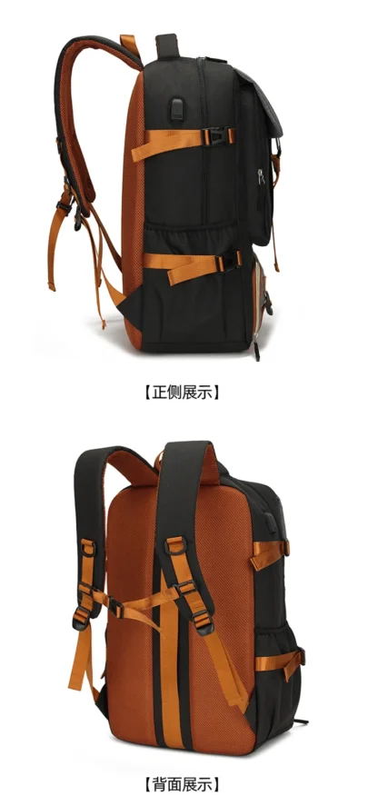 Outdoor backpack for travel, 50L waterproof camping backpack for women and men, backpack with shoe compartment - Image 26