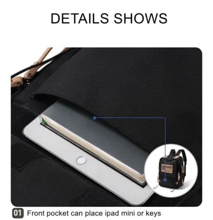 Travel Backpack Airplane Large Capacity Multi-Function Lightweight Oxford Waterproof College Casual Bag Notebook Bagpacks - Image 29
