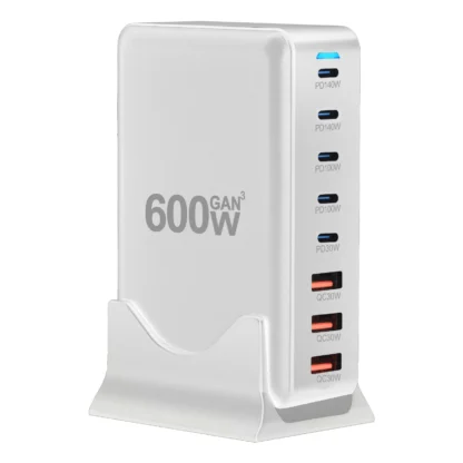 600W GaN Charger PD3.1 USB C Fast Desktop 8-port Type C PD Charger Fast Charge 3.0 USB Fast Charger for iPhone16 15 Samsung - Image 2