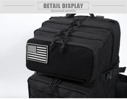 45L Tactical Backpack survival Bag Hunting MOLLE Backpack GYM For Men EDC Outdoor Hiking Rucksack Witch Bottle Holder - Image 51