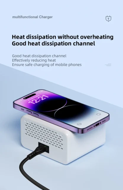 Multi functional 8-port USB Wireless Fast Charging Station Visual Current Detection Charger For Mobile Phone iPad Flash Charging - Image 16
