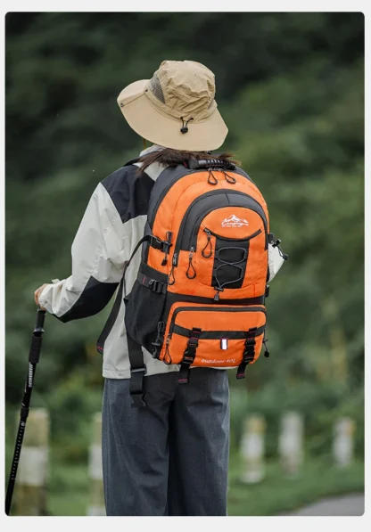 Travel backpack 40L waterproof lightweight outdoor hiking, men's and women's camping backpack - Image 24