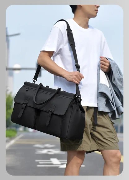 Outdoor Travel Duffel Bag Dry Wet Business Trip Short Distance Luggage Handbag Large Storage Commuting Men Hiking Shoulder Bags - Image 12