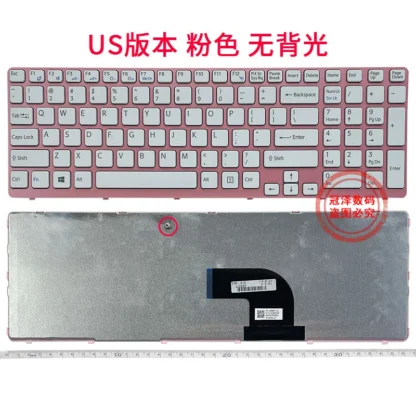 US/RU/UK New for SONY VAIO SVE 15 series SVE15111 SVE1511 SVE15 SVE15113 laptop Black Keyboard US version - Image 2