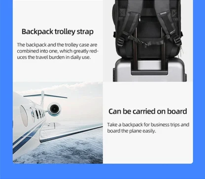 HK Business Backpack for Men Waterproof Anti-Theft 15.6” Laptop Backpack Casual Large Capacity Expandable Travel Bag Short Trip - Image 24
