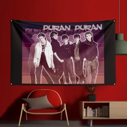 3x5 Ft Duran Duran Band Concert Flag Polyester Printed Flags Banner Tapestry for Room Garage Decor Concert Flag - Image 3