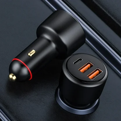 200W USB PD Car Charger 3port Super Fast Charger2.0 100W 65W SuperCharge QC3.0 for Honor Xiaomi Vivo Huawei iPhone 14 13Pro - Image 2