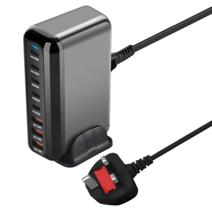 GaN Charger Multi USB Ports Desktop Charging Station Quick Charge For iPhone Huawei Xiaomi Samsung MacBook Type C PD Charger - Image 7