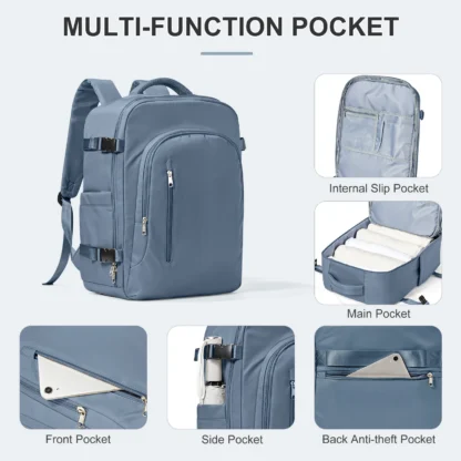Laptop Bag Travel Backpack for Women Large Capacity Easyjet Carry-Ons 45x36x20 Backpack Ryanair 40x20x25, Men's Cabin Backpack - Image 3