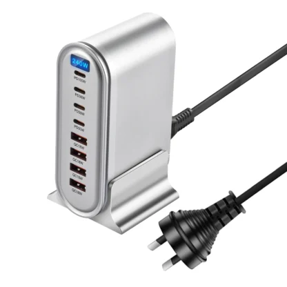 240W GaN USB Fast Charger Multi Ports Desktop Charging Station For iPhone/Samsung/iPad/MacBook Quick Charger Type C QC 4C4A - Image 7