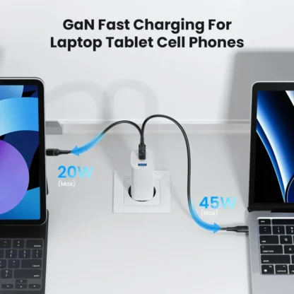 67W GaN Charger PD3.0 QC3.0 Type C Fast Charging for IPhone 15 14 Xiaomi USB Type C Charger for Samsung S23 Ultra Macbook Tablet - Image 3